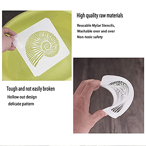 PATPAT® 9 Pcs Reusable Stencils Tropical Leaf Stencils Laser Cut Painting Template Painting Stencil for DIY Walls Art Scrapbook PATPAT® 9 Pcs Reusable Stencils Tropical Leaf Stencils Laser Cut Painting Template Painting Stencil for DIY Walls Art Scrapbook